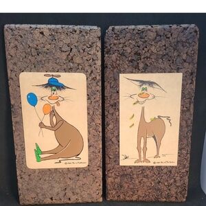2 Original Signed Artist Bliss Demoray Drawings 1969 California